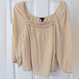 Banana Republic Flowy square neck blouse, size medium